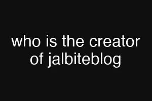 who is the creator of jalbiteblog